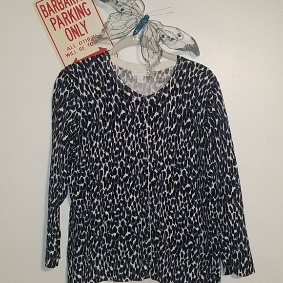 Charter Club Sweaters - CHARTER  CLUB SWEATER Blue and White